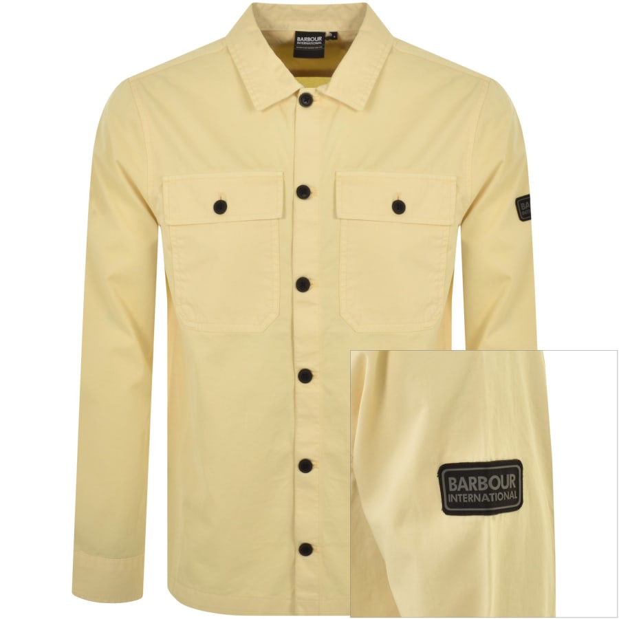 Barbour international yellow on sale